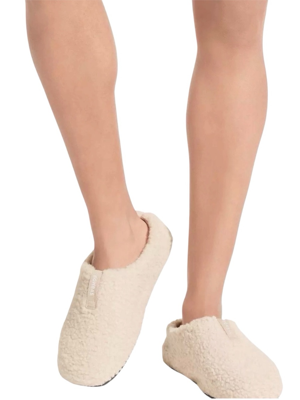 Bombas Sunday Slipper Faux-Fur Sherpa Slip-On Mule In Cream - Women's Size 10